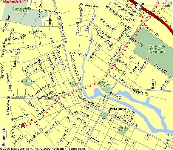 Map of Petaluma